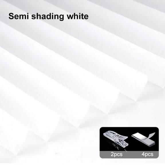 Self-Adhesive Pleated Blind High Shading Non-Woven Window Shade Bathroom Kitchen Balcony Zebra Blackout Curtain