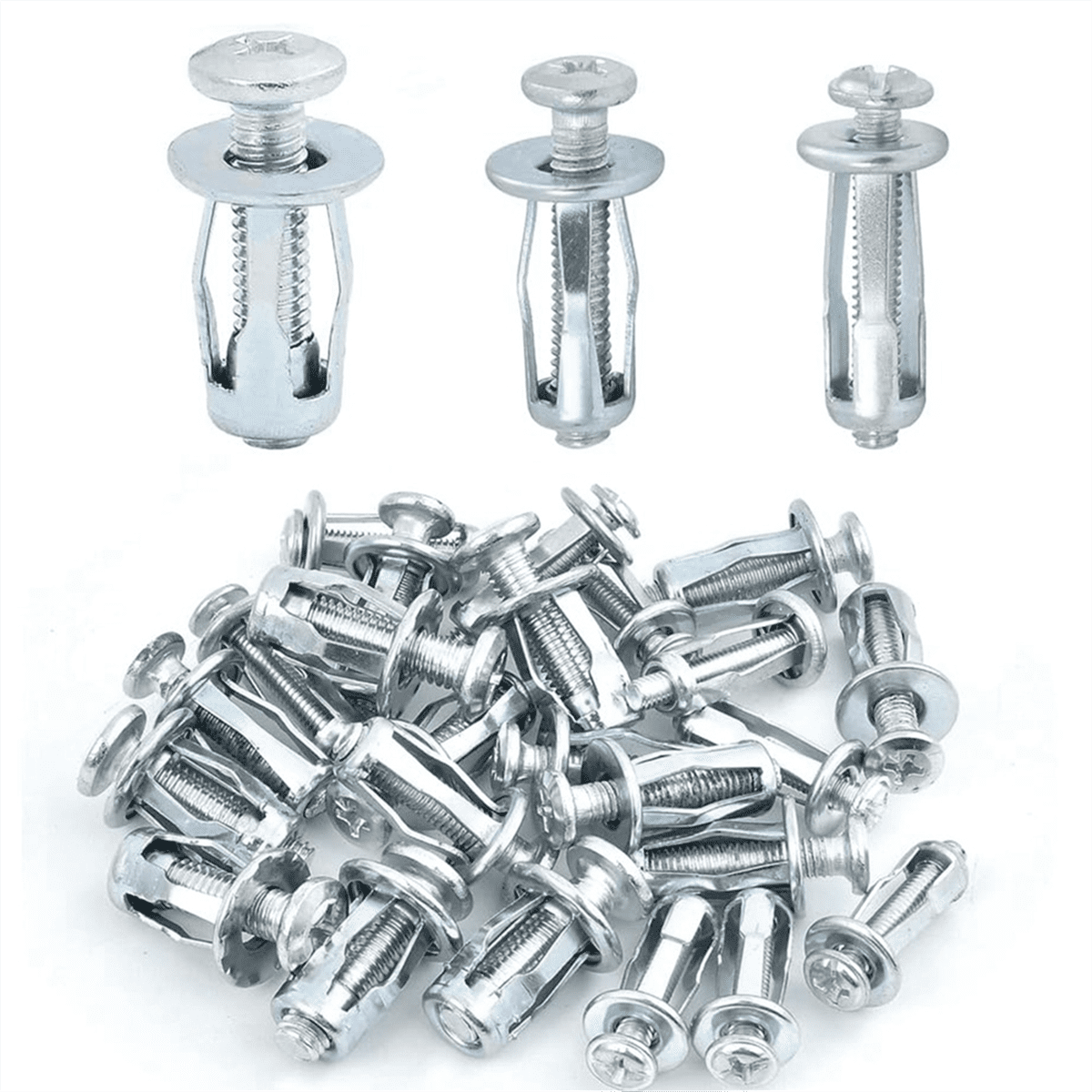 90 PCS Expansion Screw Petal Nut, -20,M5-25,M6-25 Petal Shape