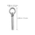 thumbnail image 2 of QUMIIRITY 2Pcs Stainless Steel Concrete Wall Anchors Expansion Bolts with Eye Bolt Design, 2 of 7
