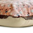 thumbnail image 6 of Decorative Pink 12"x20" (30x50 cm) Lumbar Pillow Cover, Faux Leather Printed & Terrazo Oblong Pillow, Abstract Pattern Modern Style - Terrazo Fun Pink, 6 of 10