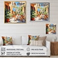 thumbnail image 4 of Designart "Laundry Day in the Province II" Bath & Laundry Floater Framed Wall Art Living Room, 4 of 7
