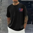 thumbnail image 2 of Taqqpue 4th Of July Merica Abe Boys Men Women American Flag Short Sleeve Memorial Day T-Shirt M-4XL, 2 of 6