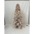 thumbnail image 2 of Venta al por mayor Premium nuevo material PET PE PVC nieve flocado árbol de Navidad preiluminado decoración navideña de doble color, 2 of 3
