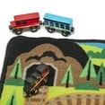 thumbnail image 2 of Melissa & Doug Round The Rails Train Rug with 3 Linking Wooden Train Cars (99 x 91 cm), 2 of 9