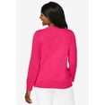 thumbnail image 2 of Jessica London Women's Plus Size Crochet Button-Front Cardigan, 2 of 3