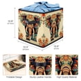 thumbnail image 3 of Elephant Large Capacity Foldable Toy Box Storage Bin Storage Baskets with Handle 10.8"x10.5"x10.6, 3 of 6