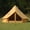 Turmeric, variant on Cotton Canvas Bell Tent with Stove Jack, 13.1ft/4m Yurt for Family Glamping Camping, 4 Season Tent with  Floor