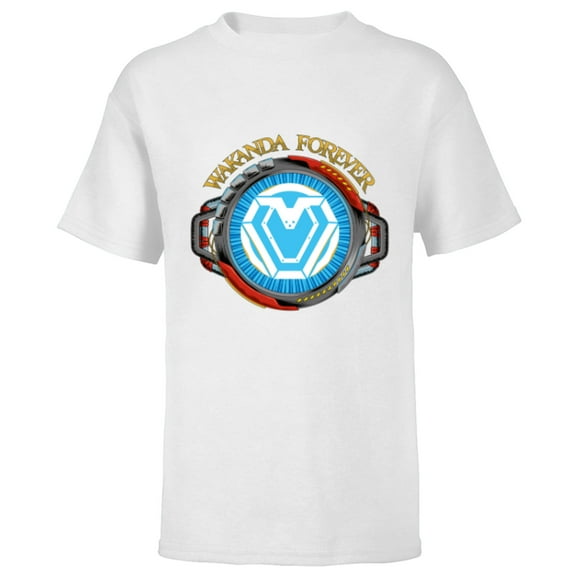 Marvel Black Panther: Wakanda Forever Riri Ironheart Reactor - Short Sleeve T-Shirt for Kids - Customized-White