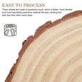 thumbnail image 4 of Miangastore Cercle en Bois Vierge Bloc de Bois Vierge Centre de Table en Bois Rond Non Fini, 4 of 8