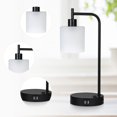 Tomshing Industrial Touch Table Lamp, 3 Way Dimmable Nightstand Lamp