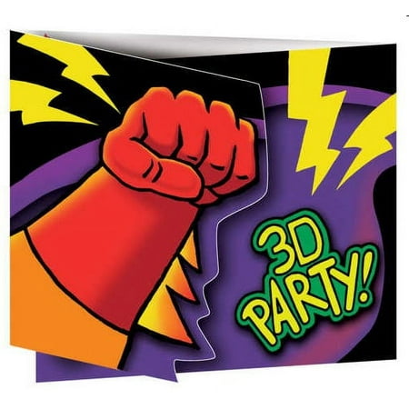 Superhero Party Invitations