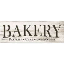 Bakery Rustic Wood Farmhouse Wall Sign 6x18