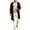 Brown, variant on Men's Long Hooded Cardigans Zip Up Lightweight Drape Cape Jackets Fashion Fall Streetwear Overcoats with Pockets Coffee S