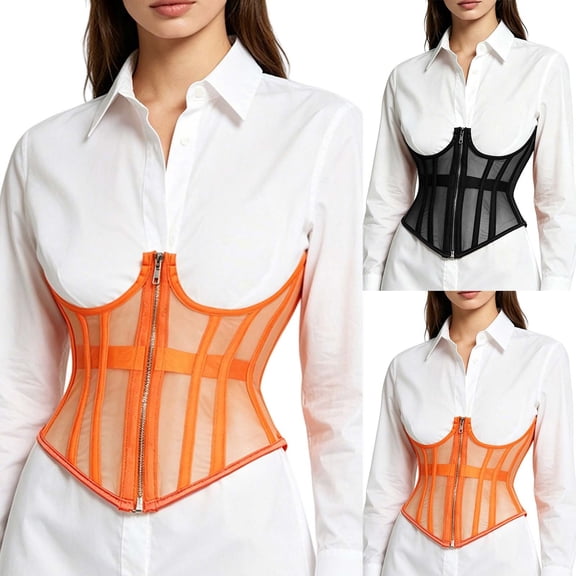 Women Adjustable Lace-up Corset Waspie Belt Wide Faux Leather Elastic Stretch Waist Cincher Vintage Retro Punk Belt for Daily Dresses Renaissance Party Outfits Black S