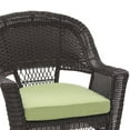 thumbnail image 3 of Jeco Honey Wicker Chair With Orange Cushion- Set of 4, 3 of 9