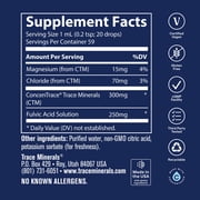 Trace Minerals Liquid Ionic Fulvic Acid for Digestion Support, Immunity, and Brain Health, 2 Fluid Ounce, 250mg Per Serving