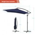 thumbnail image 2 of CHYVARY 8.2 x 8.2ft Patio Offset Umbrellas Outdoor Hanging Market Patio Umbrella, 50+ UV Protection Cantilever Outside Umbrellas for Yard, Pool and Deck,Navy Blue, 2 of 6
