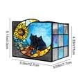 thumbnail image 3 of Stained Glass Cat Flower Pot,Handmade Cute Pots for Plants, Room and Office Decoration Glass Container Storage,Indoor Plant Pots with Drainage,Plant Gifts, 3 of 7