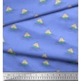 thumbnail image 2 of Soimoi Blue Cotton Duck Fabric Yacht & Waves Nautical Printed Craft Fabric by the Yard 56 Inch Wide, 2 of 3