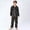 Black, variant on RTKFRFLM Kids Ice Silk Outfits Set, Football & Rocket Print Long Sleeve Loungwear, 3-14Y