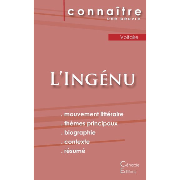 Fiche de lecture L'Ingénu de Voltaire (Analyse littéraire de référence et résumé complet), (Paperback)