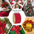 thumbnail image 6 of 1 Roll 10 Yards Red Single Face Velvet Ribbon 2-1/2 inch Wide Christmas Velvet Ribbon Woven Velvet Trim Soft Satin Ribbon for Christmas Tree Wedding Decor Bow Making Gift Wrapping, 6 of 6
