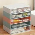 thumbnail image 4 of Baohd Organiseur de Bureau Pratique - Essentiels Propre et Ordonné Organiseur de Rangement de Bureau Largement Pratique Blanc 2 Tiroirs 1 Ensemble, 4 of 6