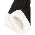 thumbnail image 2 of Isotoner Women's Ultraplush Microsuede Gloves with Sherpa Cuff, Black, L/XL, 2 of 7