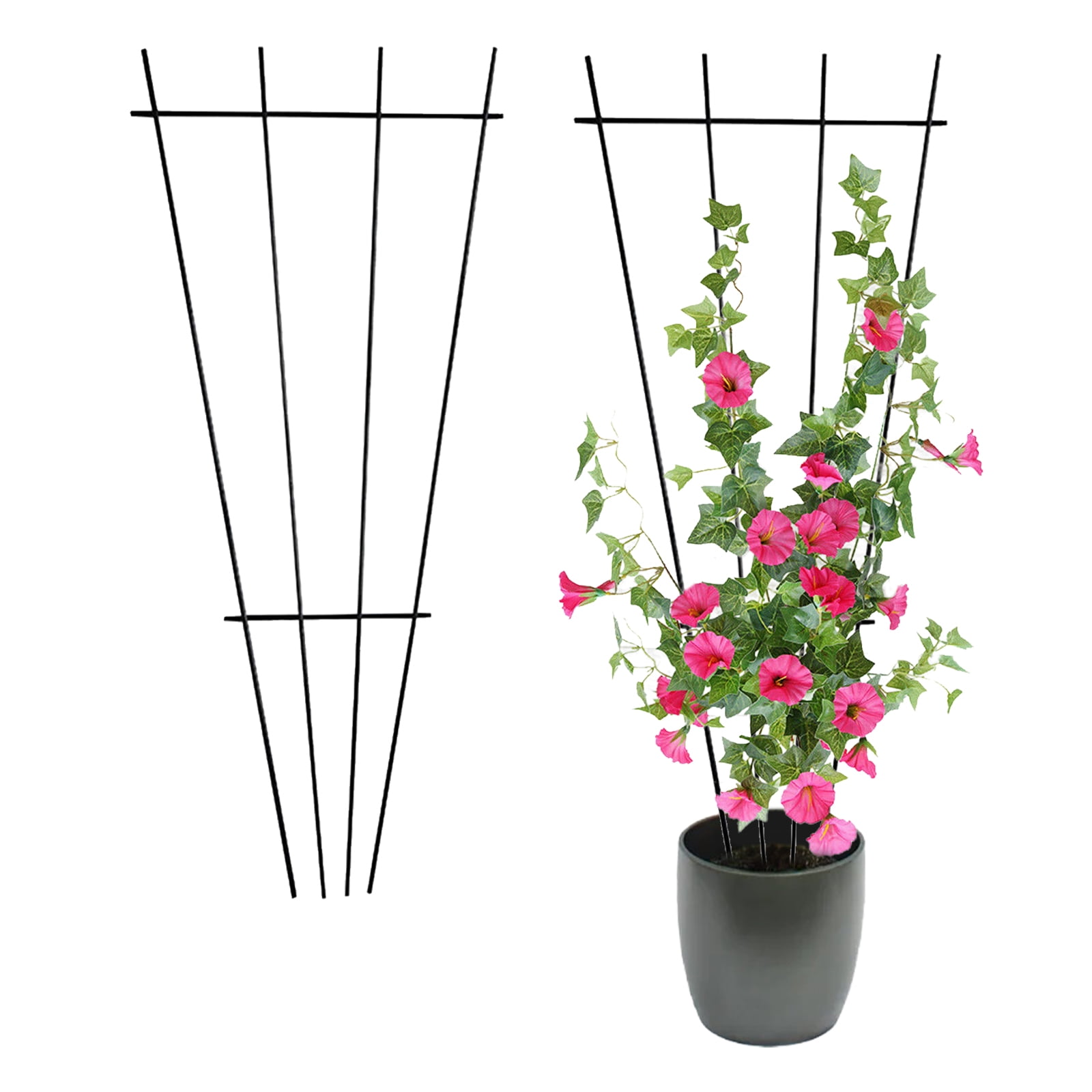 Leaf Shape Potted Plant Supports Details about   6-Pack Garden Trellis for Mini Climbing Plants 