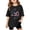 Black, variant on Graphic Print Girls Casual Tees Shirts Kids Youth Fashion Apparel Clothes