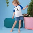 thumbnail image 6 of CHEEREAM Kids Heart Print T Shirts Cotton Summer Tshirts Boys Girls Basic Tee Undershirts Short Sleeve Clothes Crew Neck Shirts, 6 of 9