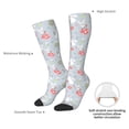 thumbnail image 4 of Fotbe Bunny cartoon with easter print Women's Men's Novelty Crew Socks Cotton Socks Knee High Socks for Walking,Running,Nurses,Pregnancy, 4 of 6
