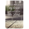 thumbnail image 2 of Dicksons As for Me and My House 2.5 x 3.8 Inch Keepsake Bookmark Pocketcard Pack of 12, 2 of 2