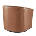 thumbnail image 5 of NPD Furniture Ernest Faux Leather Swivel Accent Arm Chair in Vintage Cider, 5 of 12