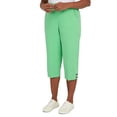 thumbnail image 3 of Alfred Dunner Womens Petite  Criss Cross Structured Capri, 3 of 6