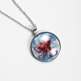 thumbnail image 4 of Octopus Women's Glass Circular Pendant Necklace, 4 of 5