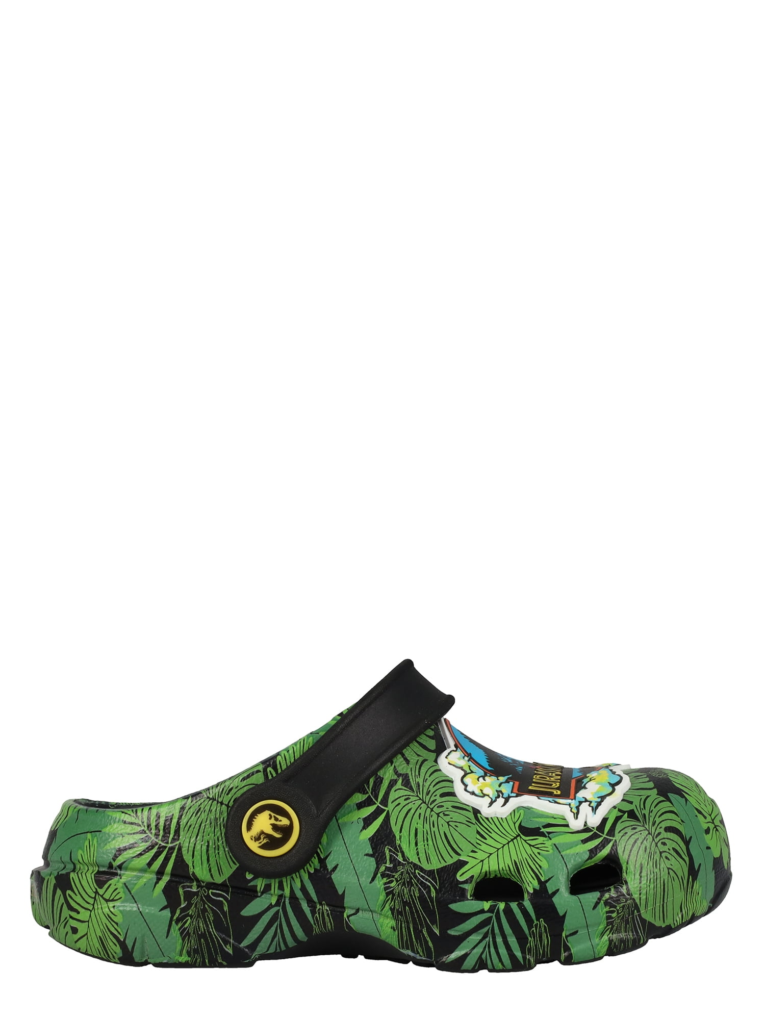 Jurassic World Toddler Boys Casual Black Clogs with Back Strap