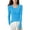 Sweater 395# Blue, variant on oqasdz Womens Sweater Fall Winter Round Neck Velvet Pullover Solid Color Four Flat Slim Thin Knitted Undershirt Casual Cozy Soft