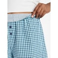 thumbnail image 4 of No Boundaries Cotton Boxer Shorts with Rollover Waist, 3'' Inseam, Women's XXS (00)-XXL (20), 4 of 5