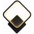 thumbnail image 1 of Iluminación moderna para interiores y exteriores para dormitorio y sala de estar, aplique de pared LED tricolor cuadrado negro de 110 V, 1 of 8
