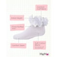 thumbnail image 3 of MeMoi  Floral Halo Cotton Anklet Socks - Girls - Female, 0, White, 3 of 12