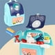 thumbnail image 5 of Niños simulación banco de trabajo educativo herramientas juguete mochila 2-en-1 bebé educación temprana preescolar juguetes plegables plástico bebé regalos maquillaje animal azul Vogacara FN001325-02, 5 of 7