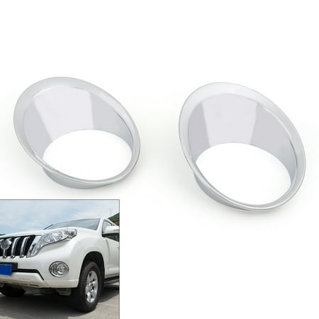 Chrome Fog Light Trim - Areyourshop Chrome Front Fog Light Trim Cover Frame For Toyota Prado FJ150 2014-2016 2015