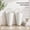 White, variant on Galvanized Metal Wall Planter Set of 2, Rustic Farmhouse Hanging Wall Vase for Artificial Plants and Flowers, Silver Country Home Decor for Bedroom and Living Room