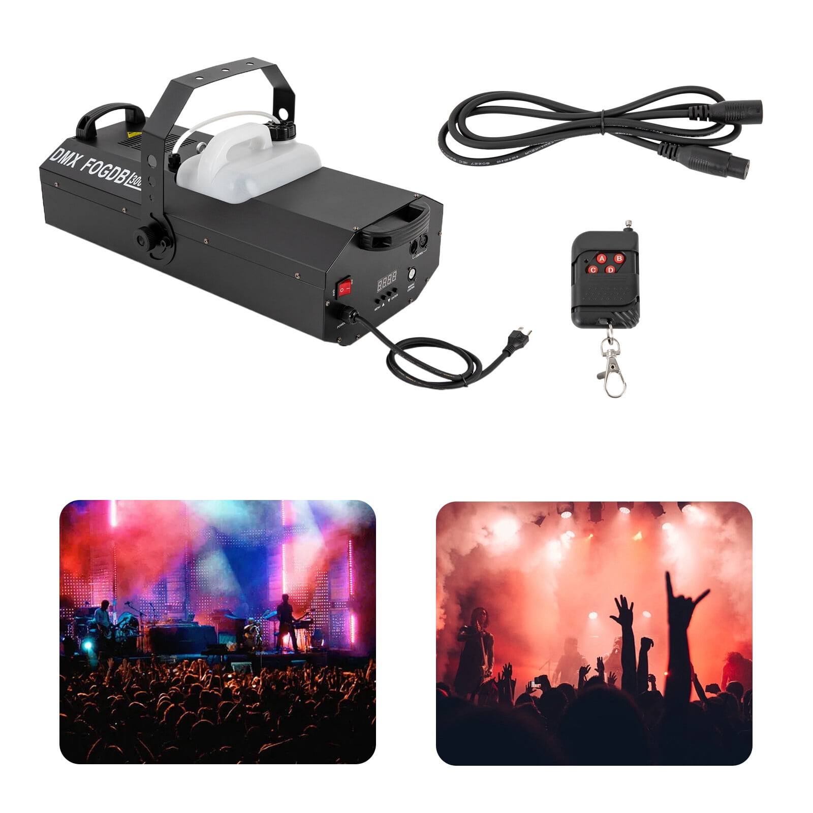 3000W 6L Haze Machine Fog Smoke Machine DMX Stage DJ Hazer Fog Smoke Black NEW