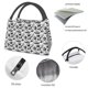 thumbnail image 4 of Fotbe Black White Halloween Bolsa Térmica Portátil con Estampado, Bolsa de Entrega de Alimentos Aislada, Bolsa Reutilizable de Gran Capacidad para Comidas y Supermercado, 4 of 6