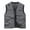 Gray, variant on Men's Lightweight Vest Sleeveless Cargo Work Jacket Outdoor Travel Hiking Running Outerwear Vests with Zip Pockets Black XL