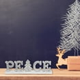 thumbnail image 3 of Christmas Silver Diamond Word Stand Peace, 3 of 3