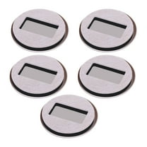 5PCS Wheel Stoppers Caster Cups with Anti-Sliding Floor Grip Fits to All Floors & Wheels of Sofas, Beds, Chairs,Caster Cups fit All Wheels of Furniture, Sofa,Round bean color,2.2x0.39x3.34"