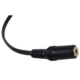thumbnail image 4 of Adaptador divisor de audio estéreo (4 conectores hembra de 3,5 mm a 2 conectores hembra chapados en oro, 15 cm), color negro, 4 of 4